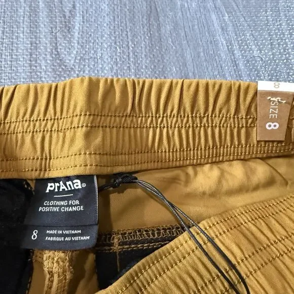 prAna Antique Bronze Halle E-Waist Jogger II Women’s Size 8 NWT Outdoors Hiking - Picture 2 of 9